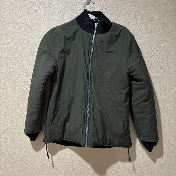 Norden Winter Reversible Jacket Black/Green Men’s Size Small Full Zip Puffer - Picture 7 of 10